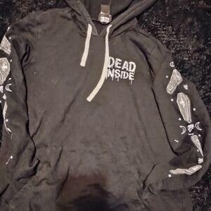 Black Graphic Hoodie